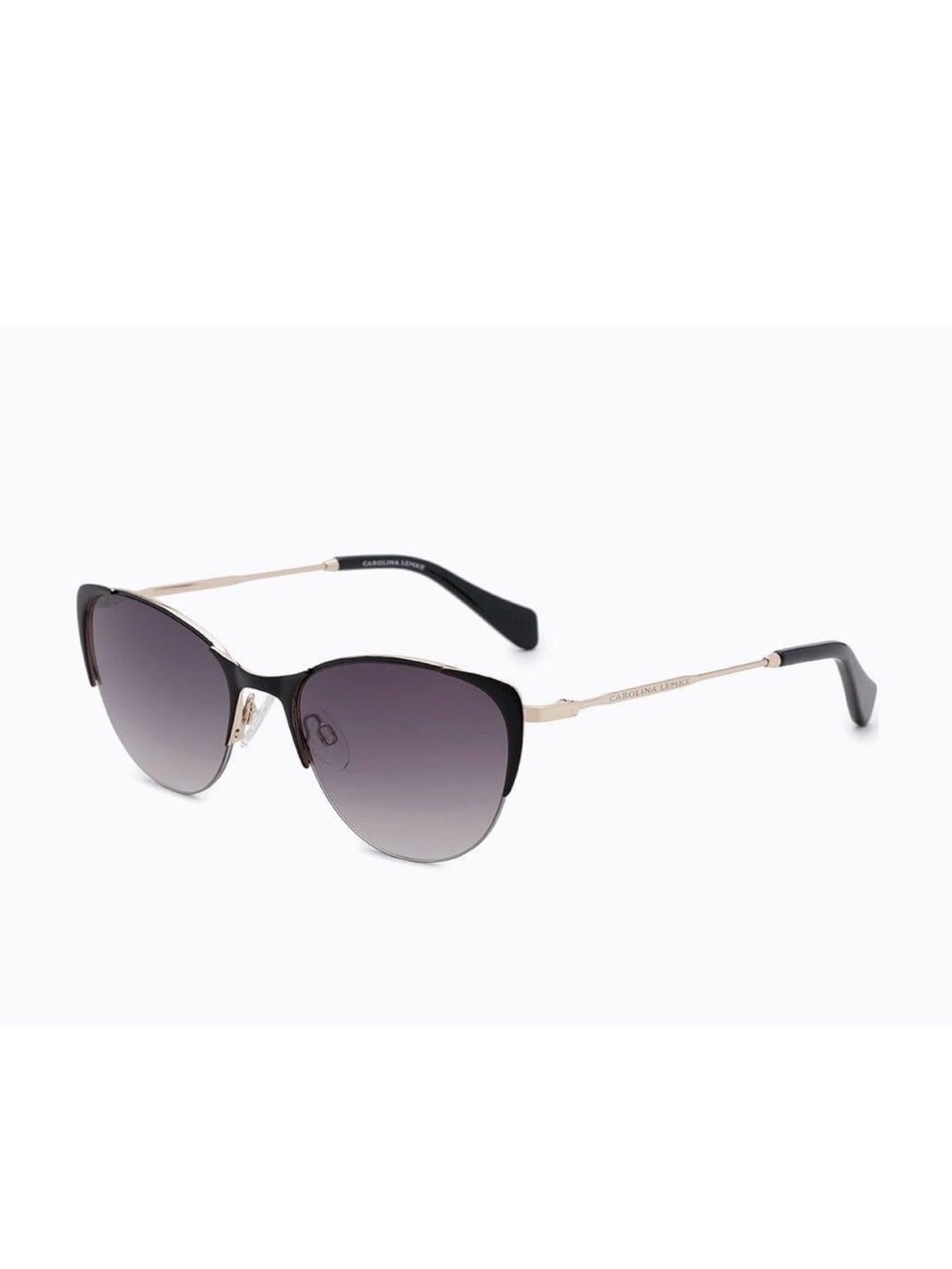 Carolina Lemke Berlin Eyewear - Zooey, Black-Gold + Premium Soft Case CL3114-03